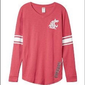 Pink Washington State University Jersey Shirt